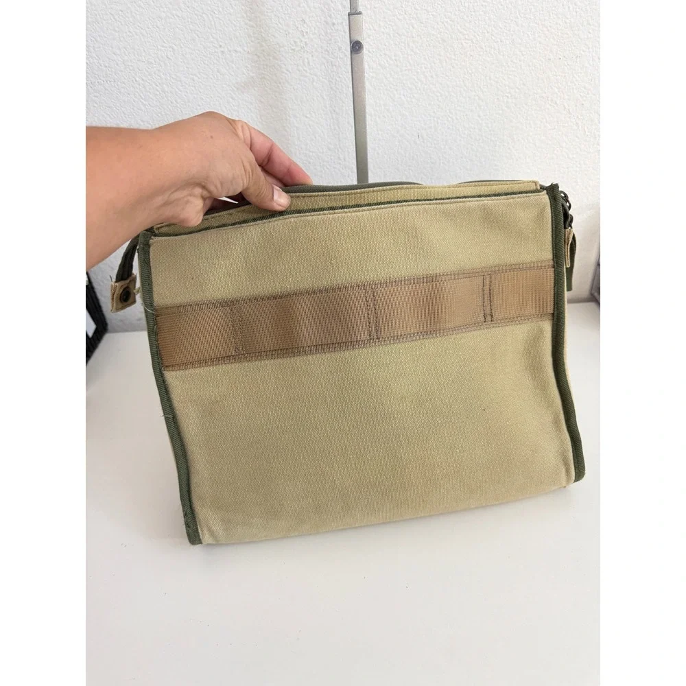 Incase Designs Corp 13 Inch Canvas Laptop Sleeve Tan Green Carrying Case CL57051
